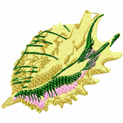 Seashell Embroidery Design 11 Seashell Embroidery Design 11